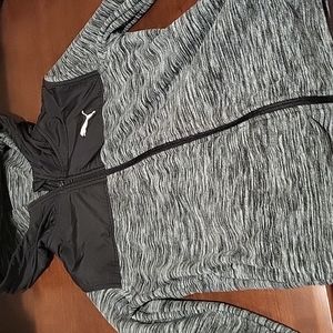 Black and grey puma jacket (size s 7/8)